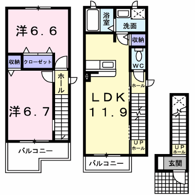 メゾン　ド　リジェールＳ 210【管理NO：1-012234601-02100】 ★家具家電は申し込み後に搬入します★の外観画像