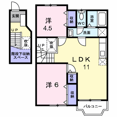アムールⅡ 202【管理NO：1-010434801-02020】 ★家具家電は申し込み後に搬入します★ ★2026年09月中旬入居可能★の外観画像