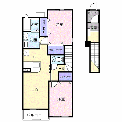 メゾンフォルテⅠ 201【管理NO：1-013576601-02010】 ★家具家電は申し込み後に搬入します★ ★2026年08月中旬入居可能★の外観画像