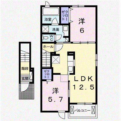 ポート　レーゼ木太Ｂ 204【管理NO：1-022260102-02040】 ★家具家電は申し込み後に搬入します★ ★2026年10月中旬入居可能★の外観画像