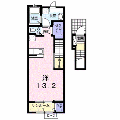 ブランド　ラボ 205【管理NO：1-025400801-02040】 ★家具家電は申し込み後に搬入します★ ★2026年09月上旬入居可能★の外観画像