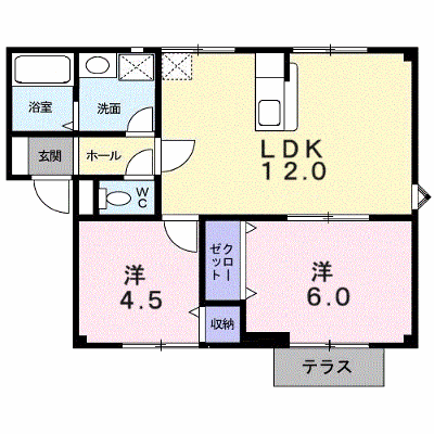 メゾン花梨Ⅰ 102【管理NO：1-003332901-01020】 ★家具家電は申し込み後に搬入します★の外観画像