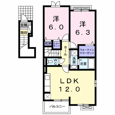 ミニョン・ブローテ 201【管理NO：1-016695901-02010】 ★家具家電は申し込み後に搬入します★ ★2026年09月中旬入居可能★の外観画像
