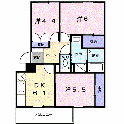 ニューエルディム花水木Ｂ 101【管理NO：1-004245101-01010】 ★家具家電は申し込み後に搬入します★の外観画像