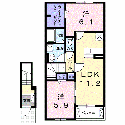パレス・エフ 203【管理NO：1-024818001-02030】 ★家具家電は申し込み後に搬入します★ ★2026年09月中旬入居可能★の外観画像