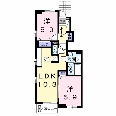 メゾン　オウル 103【管理NO：1-021878001-01030】 ★家具家電は申し込み後に搬入します★の外観画像