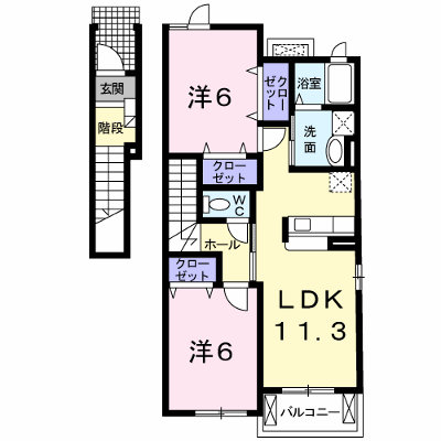 ランコントル・ＹＫ　Ａ 201【管理NO：1-013883001-02010】 ★家具家電は申し込み後に搬入します★ ★2026年09月中旬入居可能★の外観画像