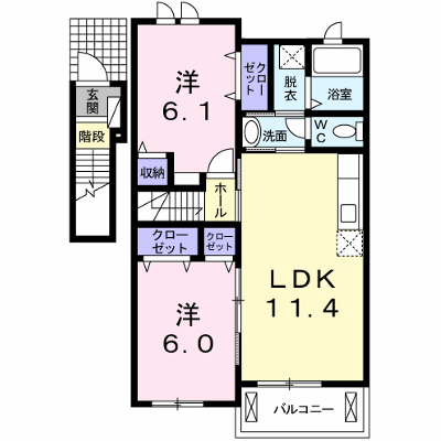 プラシード　弐番館 202【管理NO：1-016393702-02020】 ★家具家電は申し込み後に搬入します★ ★2026年09月中旬入居可能★の外観画像