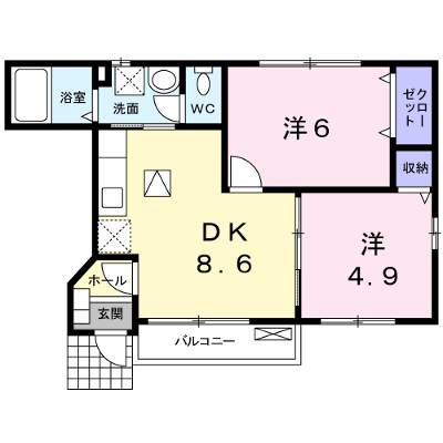 メゾン　プレジィール 102【管理NO：1-017362101-01020】 ★家具家電は申し込み後に搬入します★ ★2026年10月中旬入居可能★の外観画像