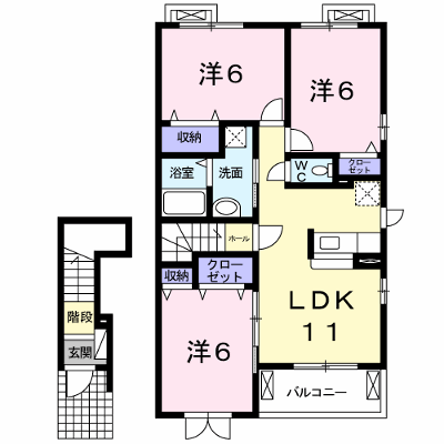 エテルノ　フェリーチェⅠ 203【管理NO：1-016129301-02030】 ★家具家電は申し込み後に搬入します★ ★2026年09月中旬入居可能★の外観画像