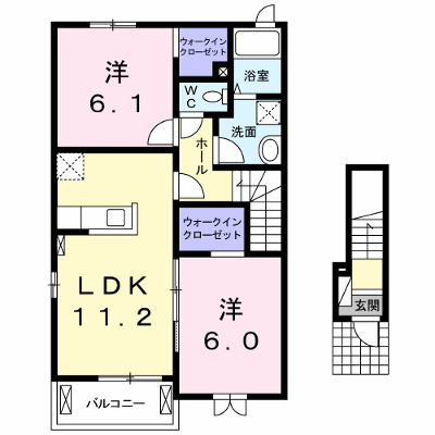 ピュアコート 201【管理NO：1-018852201-02010】 ★家具家電は申し込み後に搬入します★ ★2026年09月中旬入居可能★の外観画像