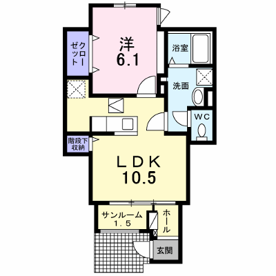 ベルフラワ－博多 105【管理NO：1-025685901-01050】 ★家具家電は申し込み後に搬入します★ ★2026年11月中旬入居可能★の外観画像