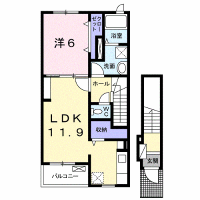 マジェスティックⅢ 204【管理NO：1-023836103-02040】 ★家具家電は申し込み後に搬入します★ ★2026年09月中旬入居可能★の外観画像