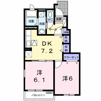 メゾン・ファミールＢ 103【管理NO：1-016001702-01030】 ★家具家電は申し込み後に搬入します★の外観画像