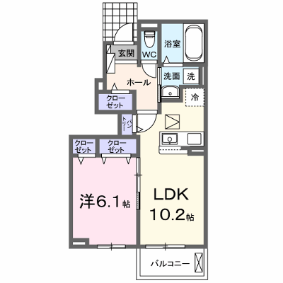 サニーヒルズ 103【管理NO：1-026942101-01030】 ★家具家電は申し込み後に搬入します★ ★2026年09月中旬入居可能★の外観画像