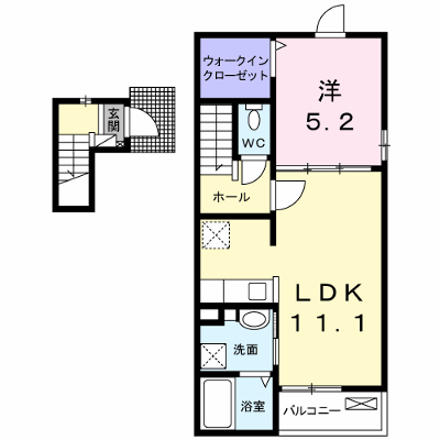 ラッキー　Ⅲ 201【管理NO：1-023077201-02010】 ★家具家電は申し込み後に搬入します★の外観画像