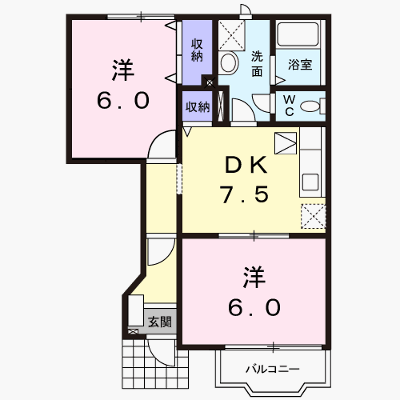 サンハイムみずきＢ 102【管理NO：1-010536102-01020】 ★家具家電は申し込み後に搬入します★ ★2026年09月中旬入居可能★の外観画像