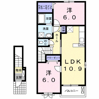 サニーコッティＢ 203【管理NO：1-019424502-02030】 ★家具家電は申し込み後に搬入します★ ★2026年09月中旬入居可能★の外観画像