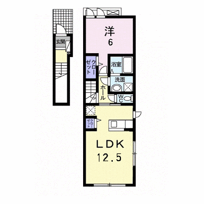 プリメーラⅢ 201【管理NO：1-019526601-02010】 ★家具家電は申し込み後に搬入します★ ★2026年09月中旬入居可能★の外観画像