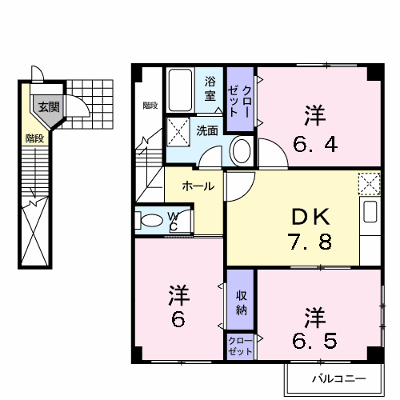 グランヴェール２１Ｃ 201【管理NO：1-010082903-02010】 ★家具家電は申し込み後に搬入します★ ★2026年09月中旬入居可能★の外観画像
