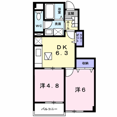 グランシャリオＢ 103【管理NO：1-012941701-01030】 ★家具家電は申し込み後に搬入します★ ★2026年10月上旬入居可能★の外観画像