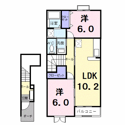 アパルトマンスタシオンＢ 203【管理NO：1-013093102-02030】 ★家具家電は申し込み後に搬入します★ ★2026年10月下旬入居可能★の外観画像