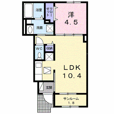 カーサ　アリエッタ　Ｃ 103【管理NO：1-025527401-01030】 ★家具家電は申し込み後に搬入します★ ★2026年10月中旬入居可能★の外観画像
