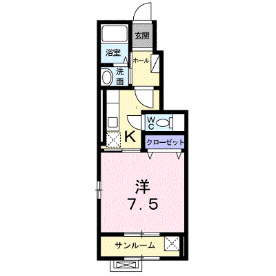 Ｇセレクト　Ⅱ 102【管理NO：1-017177501-01020】 ★家具家電は申し込み後に搬入します★ ★2026年09月中旬入居可能★の外観画像