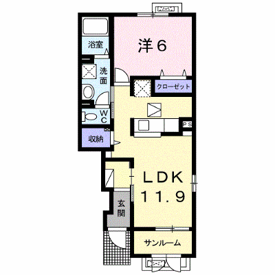 メゾンドアイリスＦ 106【管理NO：1-022552501-01050】 ★家具家電は申し込み後に搬入します★ ★2026年09月中旬入居可能★の外観画像