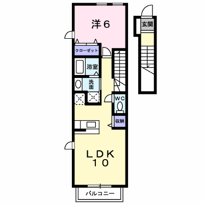 プランドール・フラット 203【管理NO：1-020429701-02030】 ★家具家電は申し込み後に搬入します★ ★2026年08月上旬入居可能★の外観画像