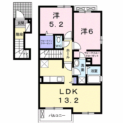 コトーブリアン 201【管理NO：1-021367801-02010】 ★家具家電は申し込み後に搬入します★ ★2026年10月中旬入居可能★の外観画像