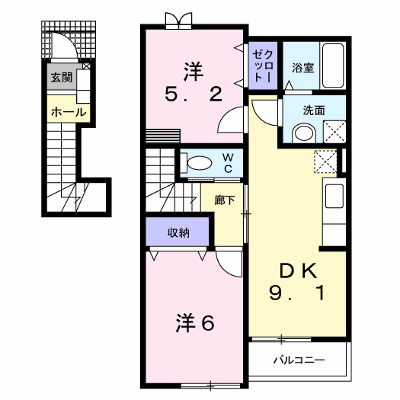 カーサ・ブリーゼ 202【管理NO：1-015020501-02020】 ★家具家電は申し込み後に搬入します★ ★2026年09月中旬入居可能★の外観画像