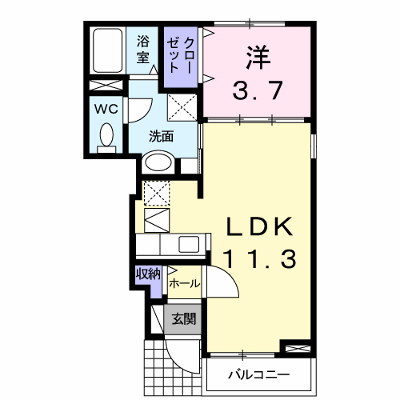 Ｋ・ビレッジ　Ⅲ 103【管理NO：1-016312301-01030】 ★家具家電は申し込み後に搬入します★ ★2026年09月中旬入居可能★の外観画像