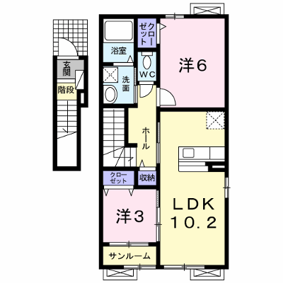 ジョイ 201【管理NO：1-017980301-02010】 ★家具家電は申し込み後に搬入します★ ★2026年11月中旬入居可能★の外観画像