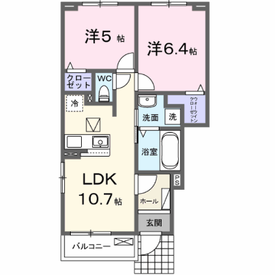 カンピドリオ 101【管理NO：1-028640601-01010】 ★家具家電は申し込み後に搬入します★ ★2026年12月下旬入居可能★の外観画像