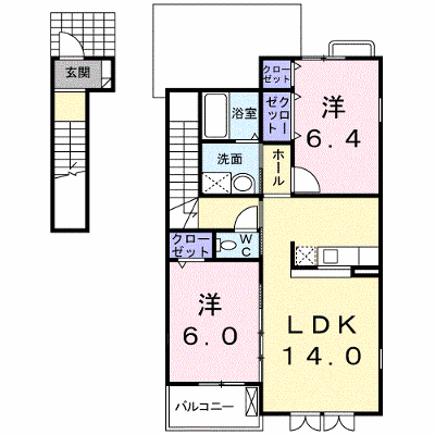 ティエラⅢ 201【管理NO：1-014418701-02010】 ★家具家電は申し込み後に搬入します★の外観画像