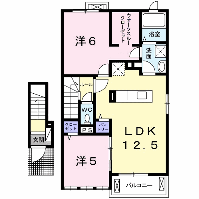 トラディション徳永 206【管理NO：1-021098501-02050】 ★家具家電は申し込み後に搬入します★ ★2026年09月中旬入居可能★の外観画像