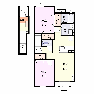 トロワ　ブリランⅢ 202【管理NO：1-013912403-02020】 ★家具家電は申し込み後に搬入します★ ★2026年10月上旬入居可能★の外観画像
