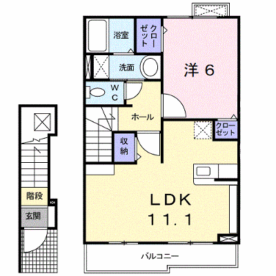 カーサ　エレガンテⅡ 203【管理NO：1-016261002-02030】 ★家具家電は申し込み後に搬入します★ ★2026年09月上旬入居可能★の外観画像