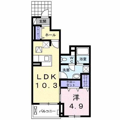 フェリス 105【管理NO：1-022576401-01040】 ★家具家電は申し込み後に搬入します★ ★2026年09月中旬入居可能★の外観画像