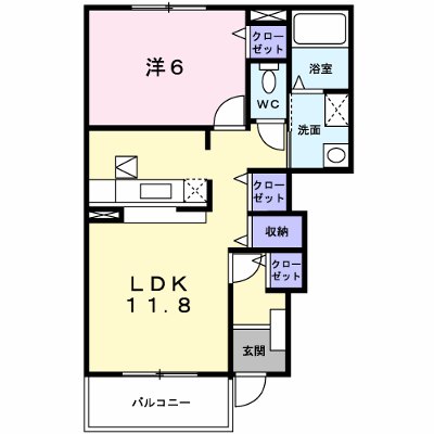 メゾンサニー 103【管理NO：1-014950101-01030】 ★家具家電は申し込み後に搬入します★ ★2026年09月中旬入居可能★の外観画像