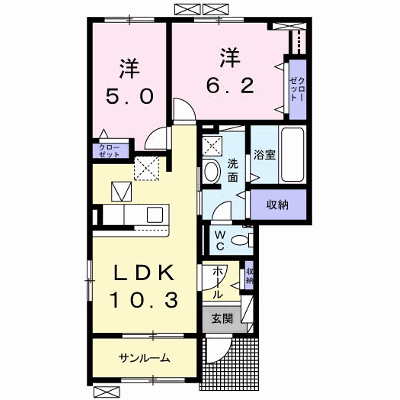 パルレ・モア・ダムール 101【管理NO：1-025177302-01010】 ★家具家電は申し込み後に搬入します★ ★2026年09月下旬入居可能★の外観画像
