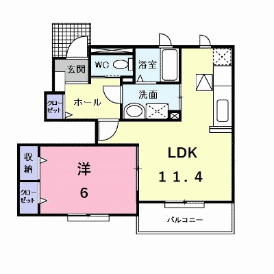 グレイス　リリー　Ａ 103【管理NO：1-016690001-01030】 ★家具家電は申し込み後に搬入します★の外観画像