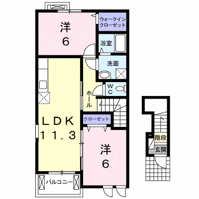 モルゲン　ロートⅡ 201【管理NO：1-018377402-02010】 ★家具家電は申し込み後に搬入します★の外観画像