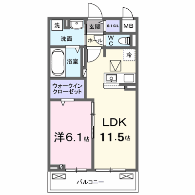 メゾン　アイランド 102【管理NO：1-027491701-01020】 ★家具家電は申し込み後に搬入します★ ★2026年10月中旬入居可能★の外観画像