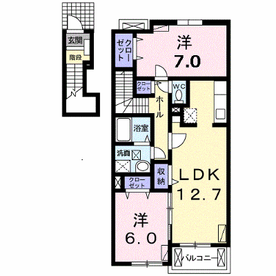 ラフィーネ 203【管理NO：1-015936401-02030】 ★家具家電は申し込み後に搬入します★ ★2026年09月中旬入居可能★の外観画像