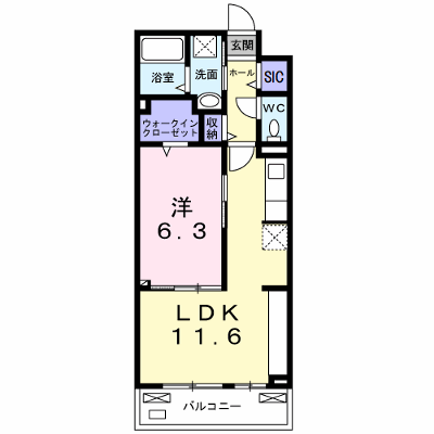 シャルモン深野　Ｗｅｓｔ 207【管理NO：1-027213202-02060】 ★家具家電は申し込み後に搬入します★ ★2026年09月中旬入居可能★の外観画像