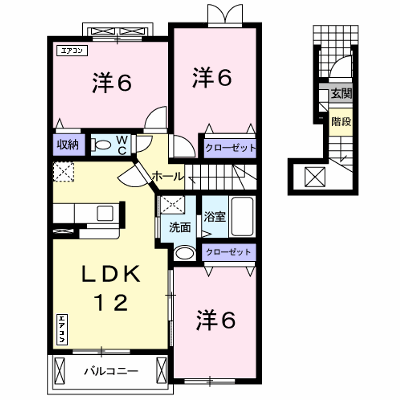 アヴァンセ 202【管理NO：1-017244501-02020】 ★家具家電は申し込み後に搬入します★の外観画像