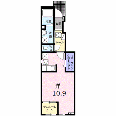 モン・シュシュⅡ 103【管理NO：1-027259802-01030】 ★家具家電は申し込み後に搬入します★の外観画像