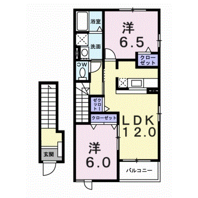 メリーブライトＡ 205【管理NO：1-013393901-02040】 ★家具家電は申し込み後に搬入します★ ★2026年09月中旬入居可能★の外観画像
